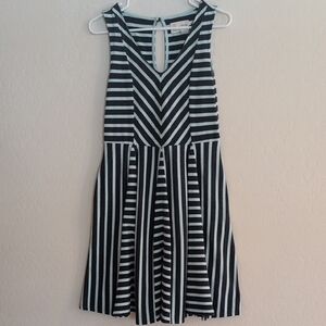 Anthropologie Saturday Sunday Blue Striped Sleeveless Dress - Size M